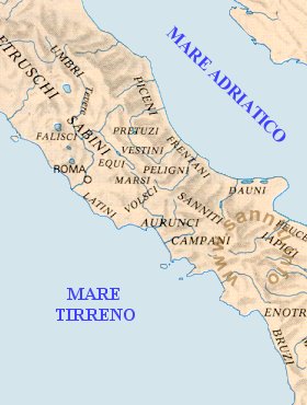 Popolazioni Italiche nel IV Sec. a.C.